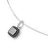 Fei Liu Silver And Black Ceramic Cubic Zirconia Necklace - F7107 Alternative Image