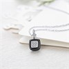 Fei Liu Silver And Black Ceramic Cubic Zirconia Necklace - F7107 Alternative Image