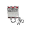 Tingle SCH125 Silver Red Enamel Suitcase Charm - F8124 Alternative Image