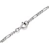 Silver 2mm Wide Figaro Chain - 18in - F8894 Alternative Image
