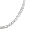 Silver 6mm Wide Herringbone Chain - 17in - F8912 Alternative Image