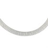 Silver Greek Pattern Collar Necklet - 17in - F8913 Alternative Image