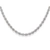 Silver 4mm Wide Rope Chain - 18in - F8945 Alternative Image