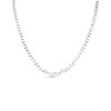 Silver 4mm Wide Diamond Cut Curb Chain - 20in - F9129 Alternative Image