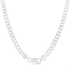 Silver 4mm Wide Curb Chain - 22in - F92003 Alternative Image