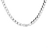 Silver 5.5mm Wide Curb Chain - 24in - F94006 Alternative Image