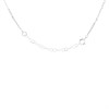 Silver Cultured Freshwater Pearl Station Necklace - F9513 Alternative Image