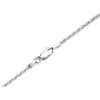 Silver 2mm Wide Diamond Cut Rope Chain - 24in - F9549 Alternative Image