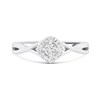 Silver Lab Grown Diamond Halo Ring-20pts - F9715 Alternative Image