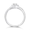 Silver Lab Grown Diamond Halo Ring-20pts - F9715 Alternative Image