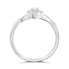 Silver Oval Lab Grown Diamond Halo Ring-20pts - F9718 Alternative Image