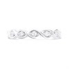 Silver Lab Grown Diamond Five Stone Ring - F9720 Alternative Image