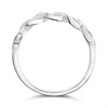 Silver Lab Grown Diamond Five Stone Ring - F9720 Alternative Image