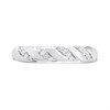 Silver Lab Grown Diamond Twist Ring - F9721 Alternative Image