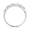 Silver Lab Grown Diamond Twist Ring - F9721 Alternative Image