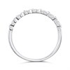Silver Lab Grown Diamond Kiss Eternity Ring - F9723 Alternative Image