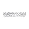 Silver Lab Grown Diamond Woven Ring - F9724 Alternative Image