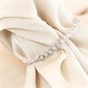Silver Lab Grown Diamond Rubover Illusion Set Adjustable Bracelet - F9831 Alternative Image