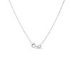 Silver Lab Grown Diamond Floating Heart Pendant - F9854 Alternative Image