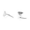 Silver Heart Andralok Earrings - 5mm - F9905 Alternative Image
