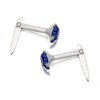 Silver Blue Crystal Andralok Earrings - 3mm - F9908 Alternative Image