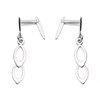Silver Two Tears Andralok Drop Earrings - 21mm drop - F9911 Alternative Image