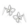 Silver Butterfly Andralok Earrings - 10mm - F9921 Alternative Image
