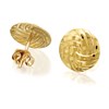 9ct Gold Swirl Disk Earrings - 10mm - G0104 Alternative Image