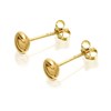 9ct Gold Button Ball Stud Earrings - 4mm - G0110 Alternative Image