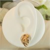 9ct Gold Five Strands Curved Earrings - 18mm - G0128 Alternative Image