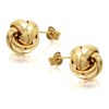 9ct Gold Four Strand Knot Stud Earrings - 9mm - G0138 Alternative Image