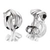 9ct White Gold Four Stranded Dome Earrings - 10mm - G0146 Alternative Image