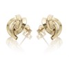 9ct Gold Woven Stud Earrings - 11mm - G0162 Alternative Image