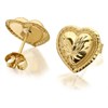 9ct Gold Heart Earrings - 11mm - G0173 Alternative Image