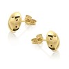 9ct Gold Oval Stud Earrings - G0177 Alternative Image