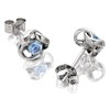 9ct White Gold Blue Topaz Knot Earrings - 7mm - EXCLUSIVE - G0216 Alternative Image
