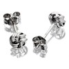 9ct White Gold Knot Earrings - 4mm - G0217 Alternative Image