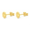 9ct Gold Faceted Flower Stud Earrings - 5mm - G0220 Alternative Image