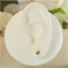 9ct Gold Faceted Flower Stud Earrings - 5mm - G0220 Alternative Image