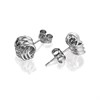 9ct White Gold Knot Stud Earrings - 8mm - G0252 Alternative Image