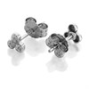 9ct White Gold Trefoil Stud Earrings - 3mm - G0262 Alternative Image