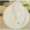 9ct White Gold Trefoil Stud Earrings - 3mm - G0262 Alternative Image