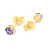 9ct Gold Tanzanite Stud Earrings - 3mm - G0267 Alternative Image