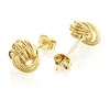 9ct Gold Knot Stud Earrings - 8mm - G0275 Alternative Image