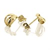 9ct Gold Wrap Stud Earrings - 8mm - G0277 Alternative Image