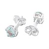 9ct White Gold Aquamarine Stud Earrings - G0279 Alternative Image