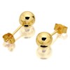 9ct Gold Ball Earrings - 7mm - G0287 Alternative Image