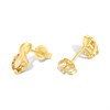 9ct Gold Swirl Citrine Stud Earrings - G0295 Alternative Image