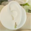 9ct Gold Peridot And Diamond Stud Earrings - G0308 Alternative Image