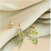 9ct Gold Peridot And Diamond Stud Earrings - G0308 Alternative Image